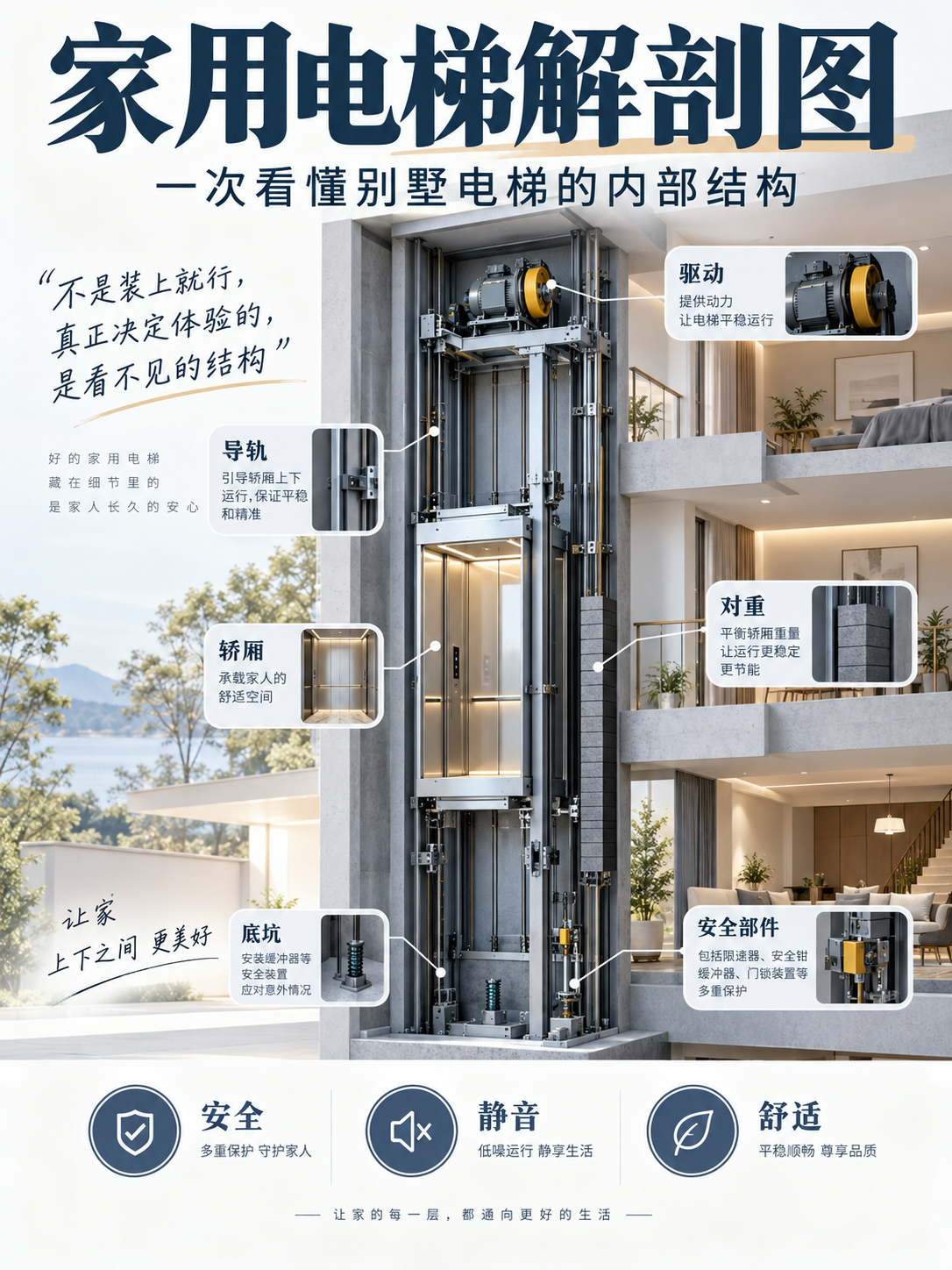 楚雄家用电梯里面到底藏了什么？一张图拆给你看